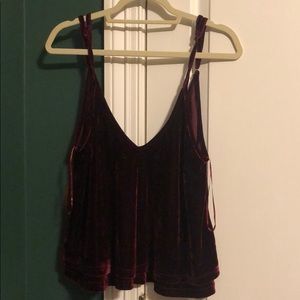 Velour tank top